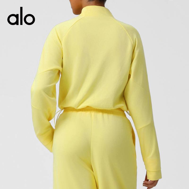 Alo lounge manga comprida amarelo