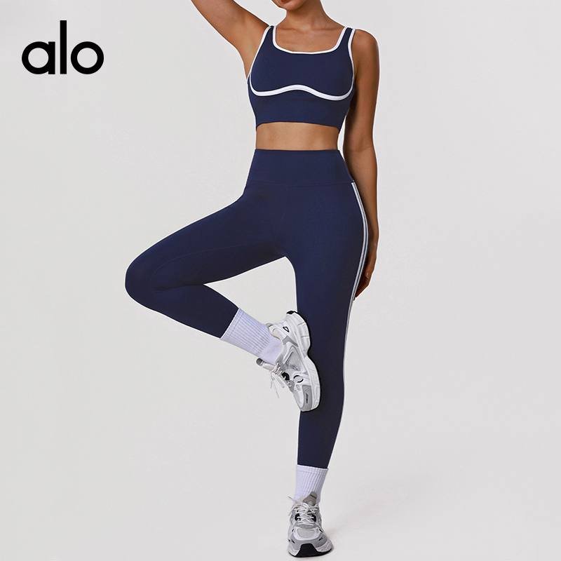 Alo tank studio navy yoga