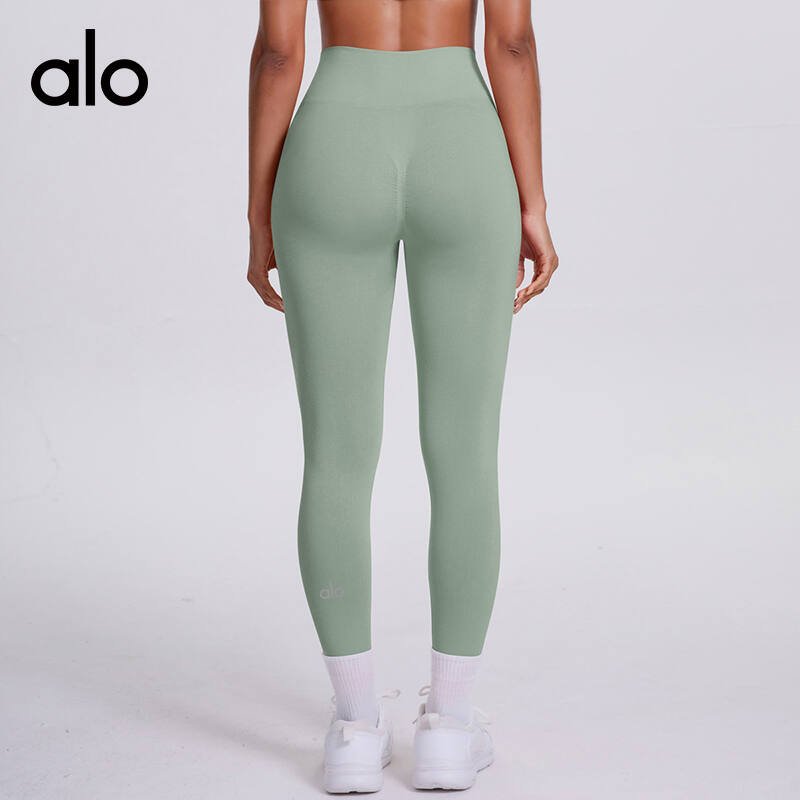 Alo Leggings aloyoga high waist slimming yoga pants Pilates belly tightening butt lifting fitness