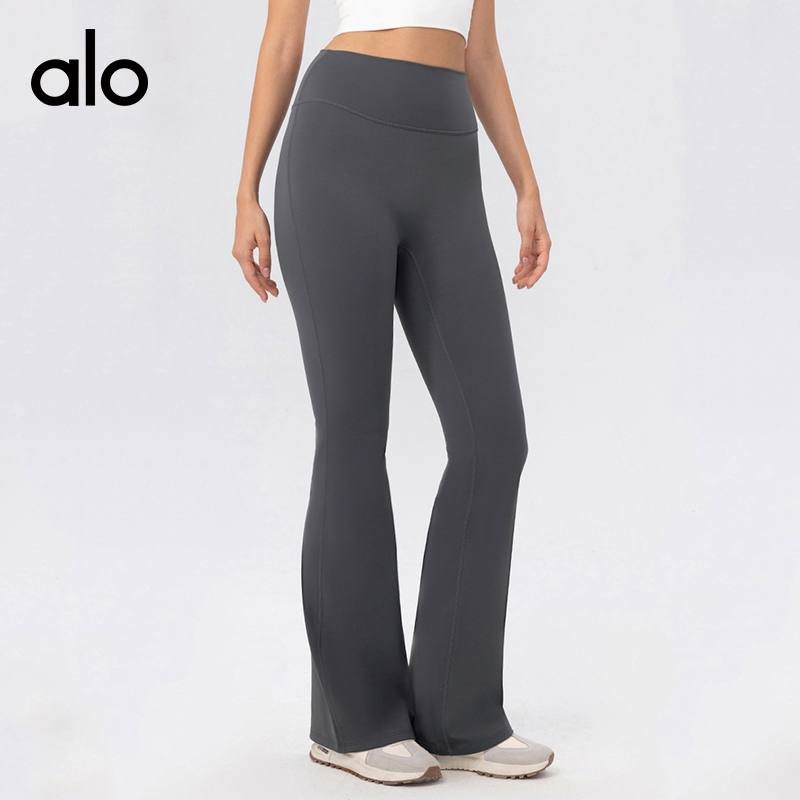 Alo leggings yoga brown and dark gray