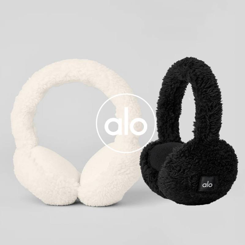 Alo accesorios aloyoga invierno felpa montado en la oreja más terciopelo anti-frío y cálido orejeras anticongelantes calentadores de oídos