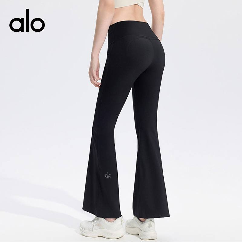 Alo Airbrush High-Waist Flutter Legging leggings yoga light blue and light pink