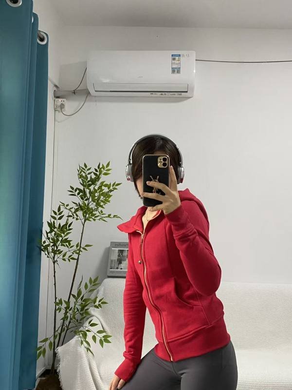 Lululemon jacket lounge red yoga