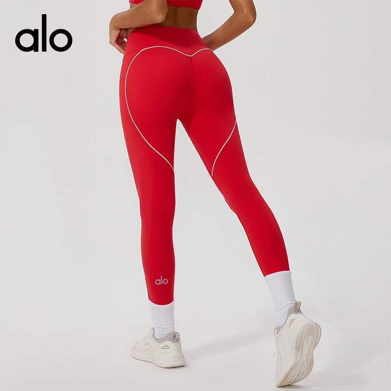 Alo Airlift leggings training pink plum red yoga