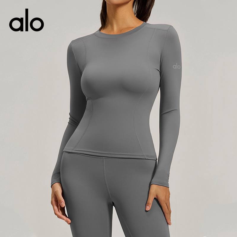 Alo long sleeve yoga purple