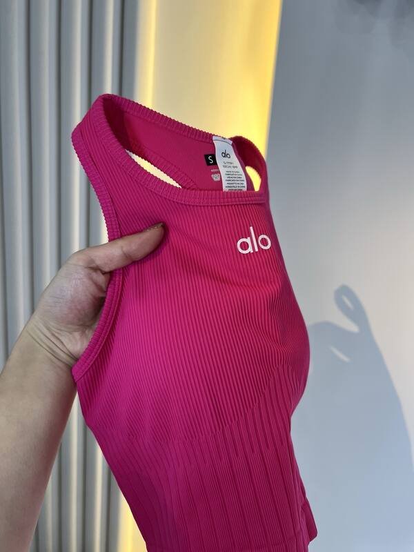 Alo canotta yoga rosa caldo
