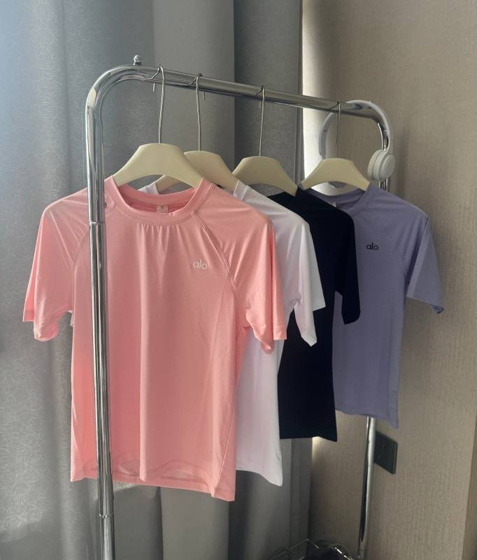 Camiseta Alo entrenamiento rosa