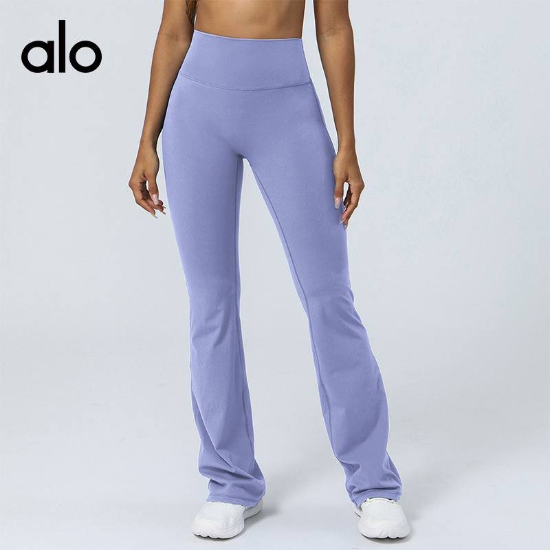 Alo Leggings aloyoga nude tight-fitting hip-lifting high-waisted casual bell-bottoms fitness sports yoga trousers