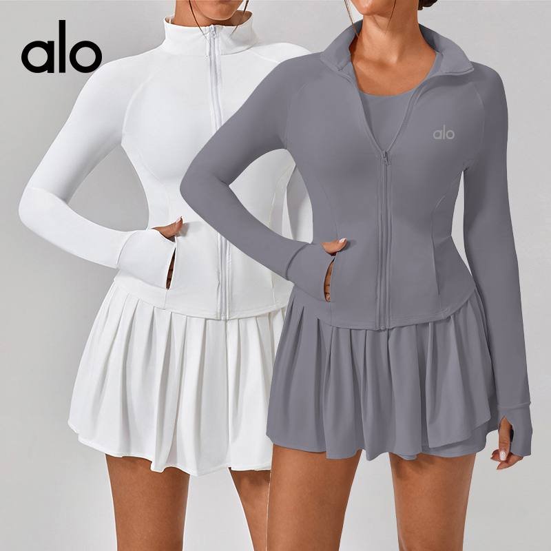 Alo long sleeve studio pink yoga