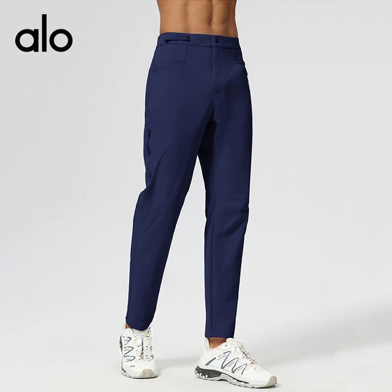 Alo men s bottoms everyday light gray and navy yoga