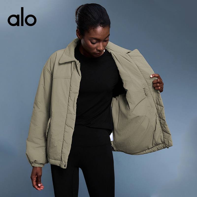 Alo jacket lounge white yoga