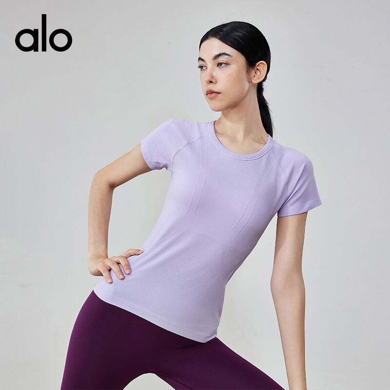 Alo t-shirt training mint green yoga