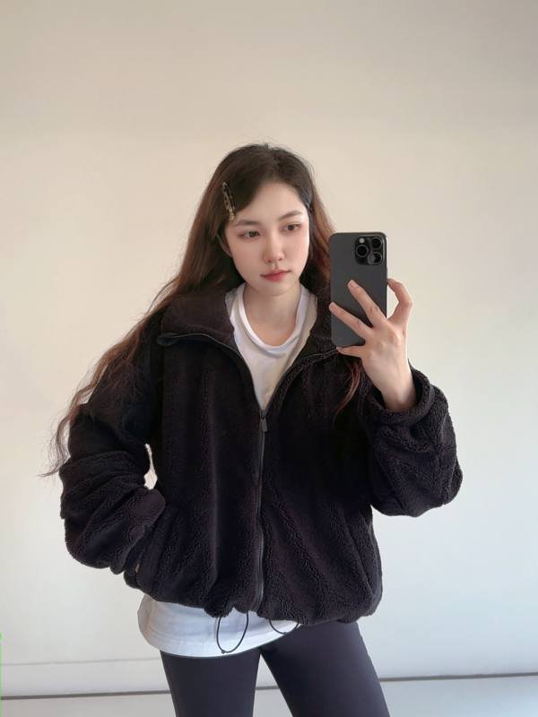 Lululemon Veste polaire texturée de tous les jours marron foncé