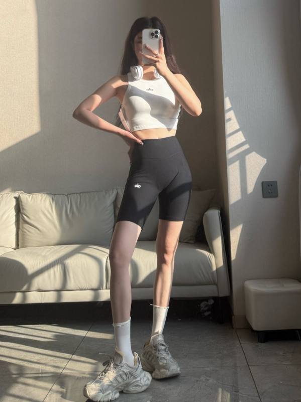 Pantaloncini da allenamento Alo neri
