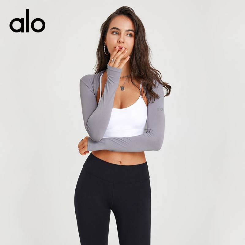 Alo long sleeve yoga lavender