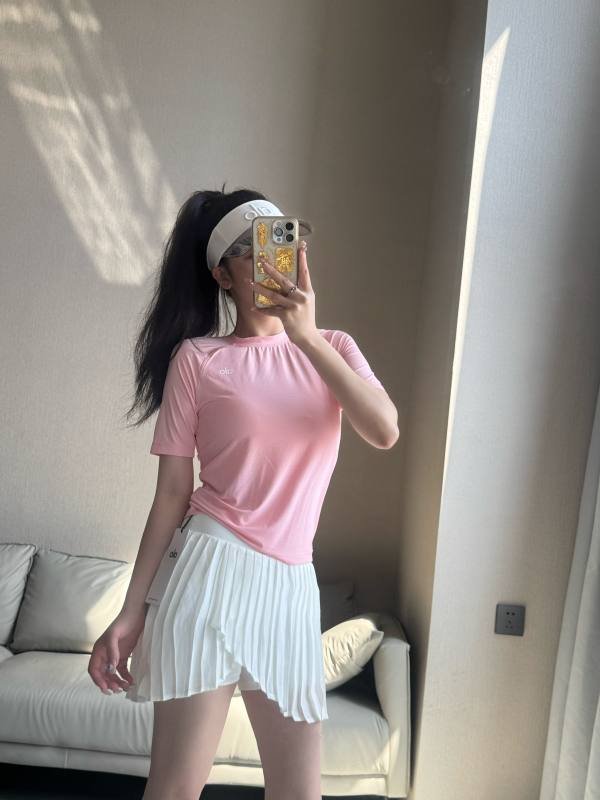 Alo t-shirt studio pink yoga