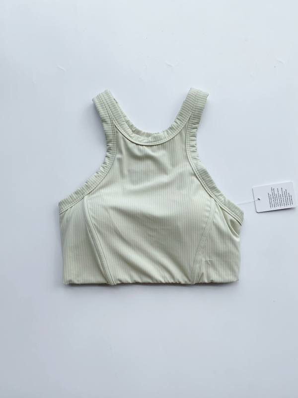 Lululemon Ribbed Nulu sports bra yoga light beige
