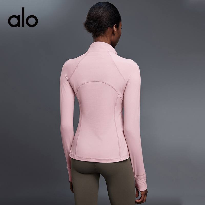 Alo long sleeve yoga pink
