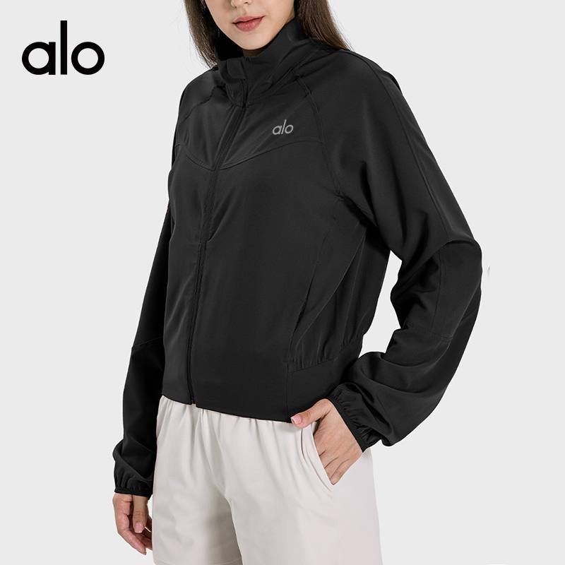 Alo jacket studio tan yoga