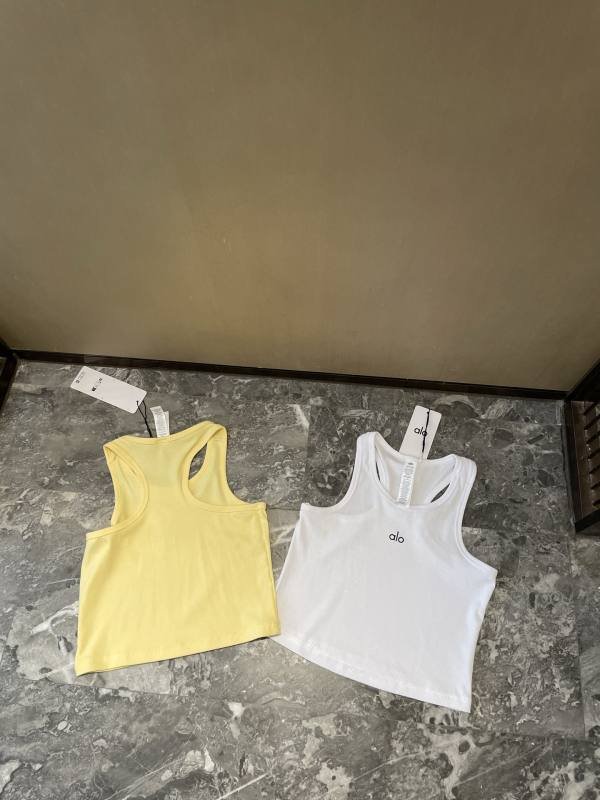 Alo tank studio yellow yoga