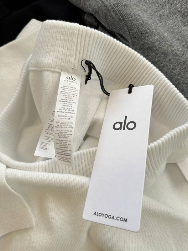 Alo lounge a maniche lunghe bianco
