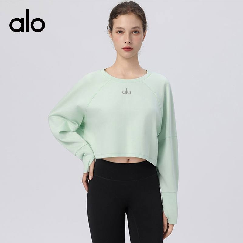 Alo long sleeve everyday brown mint green light gray yoga