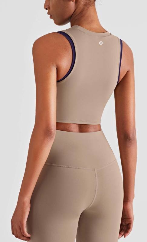 Lululemon tanque yoga azul claro