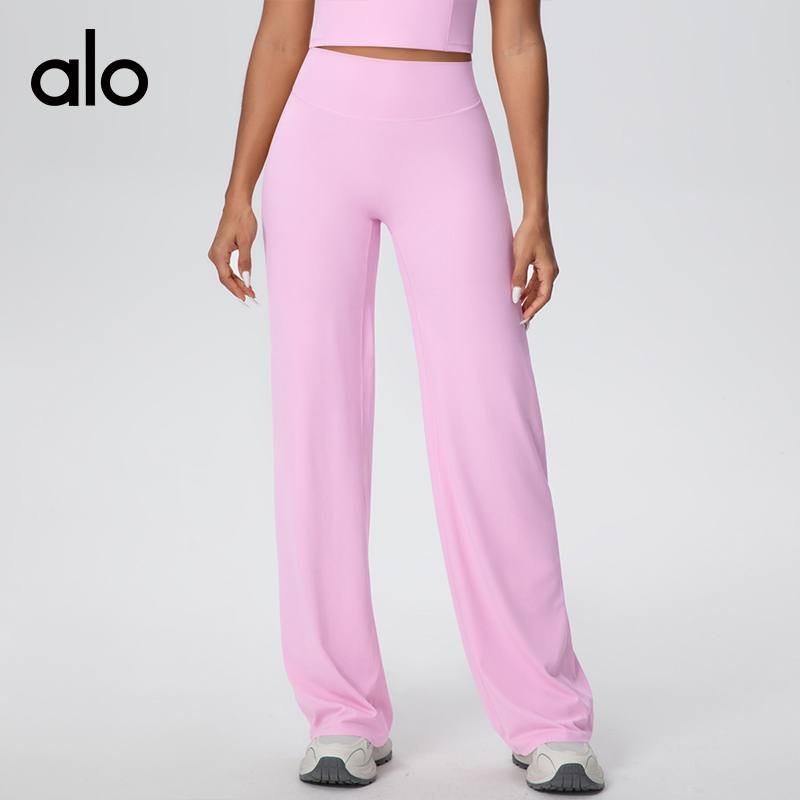 Alo leggings lounge blue magenta brown yoga