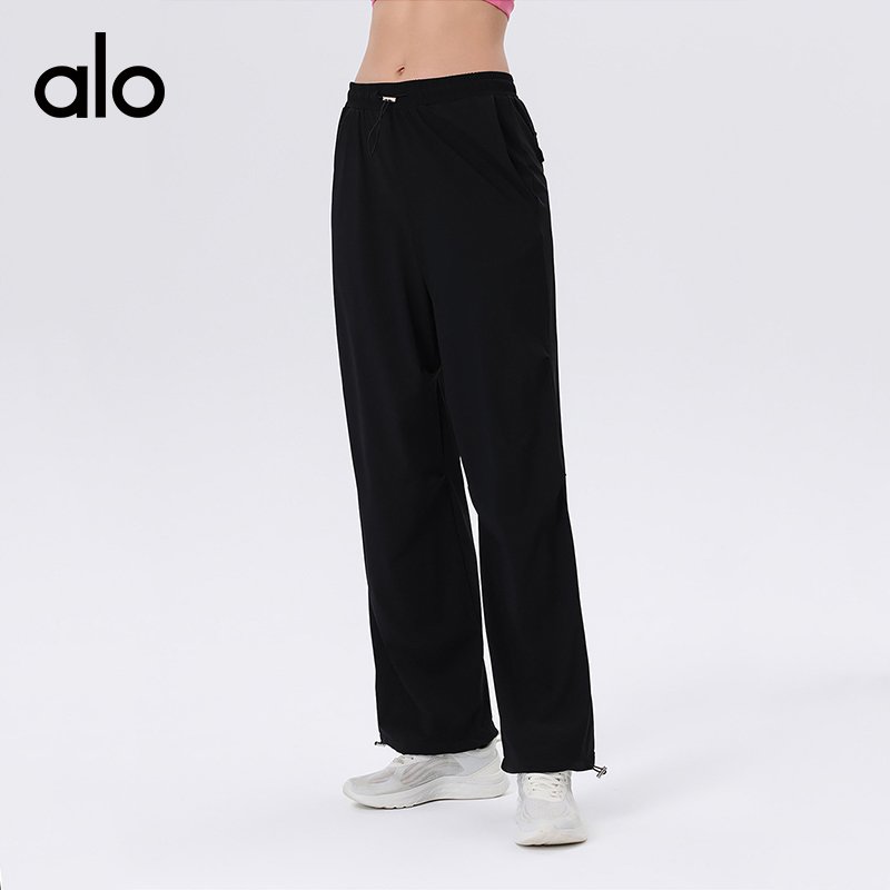 Alo Leggings aloyoga casual sports trousers fitness pants training yoga clothes loose wide-leg overalls