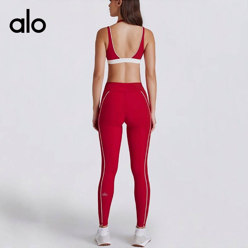 Alo sports bra training white yoga