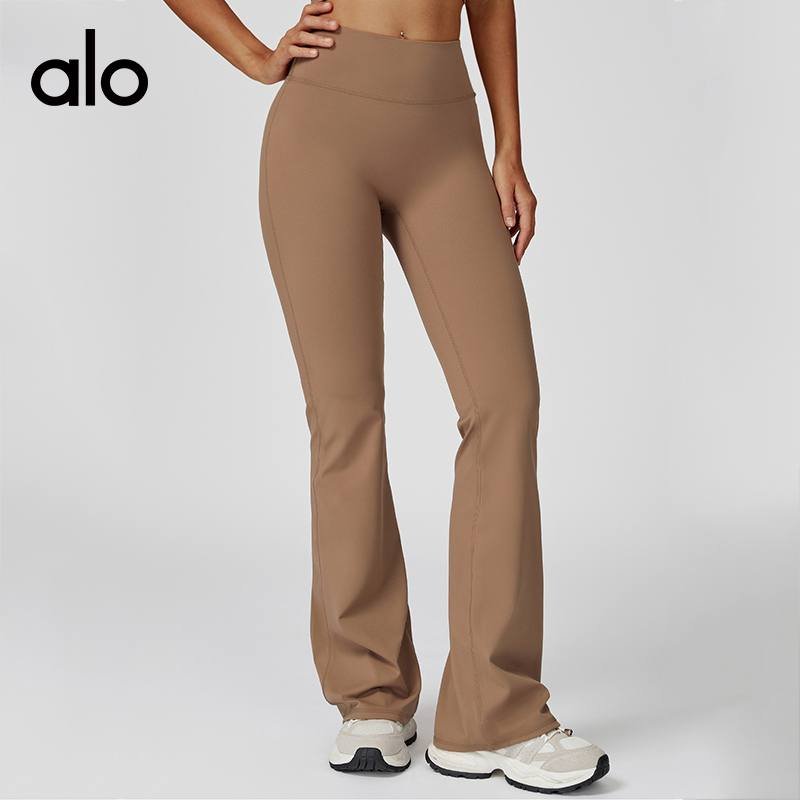 Alo Leggings aloyoga high waist yoga tight wide leg flared pants running sports fitness bootcut