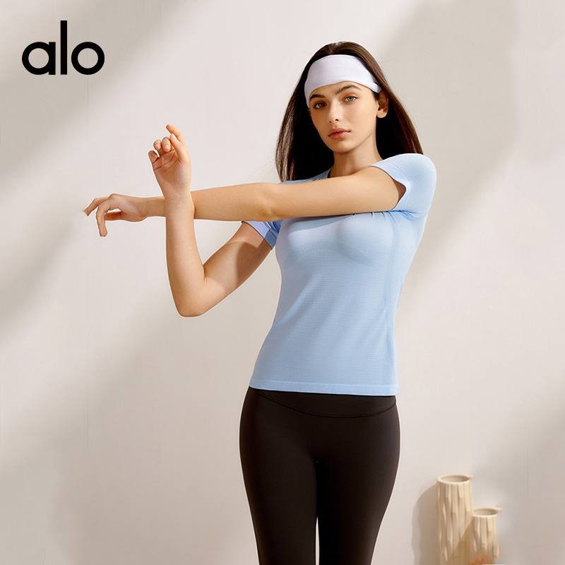 Camiseta Alo studio azul claro