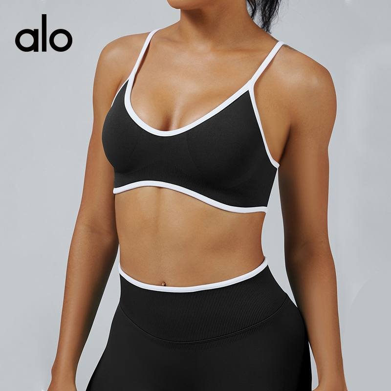Reggiseno sportivo Alo yoga verde acqua