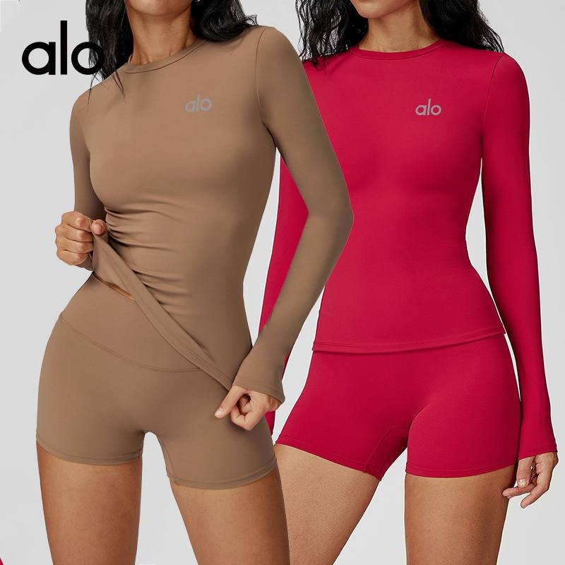 Alo long sleeve yoga navy