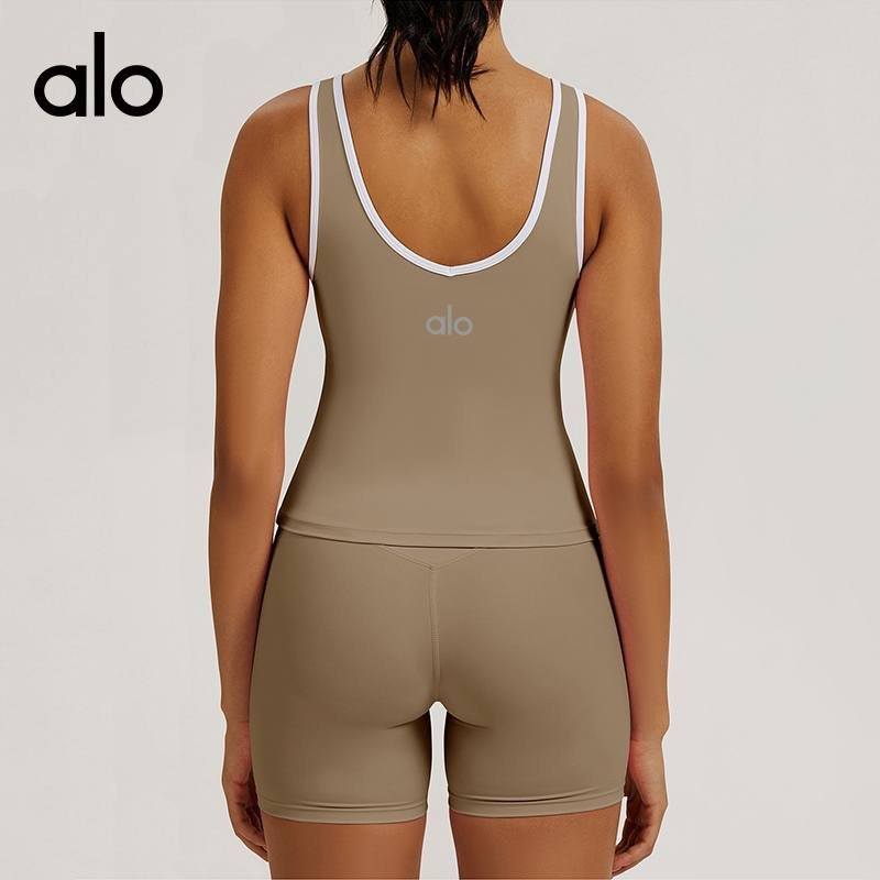 Alo tank yoga pink