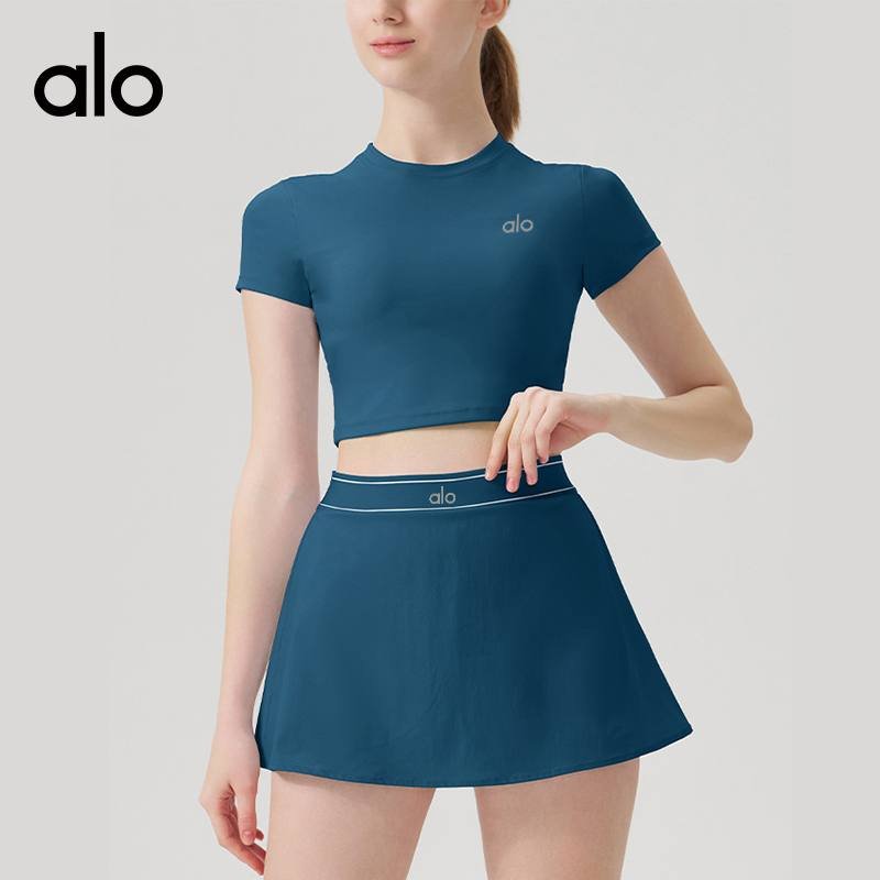 Camiseta Alo studio rosa y verde azulado