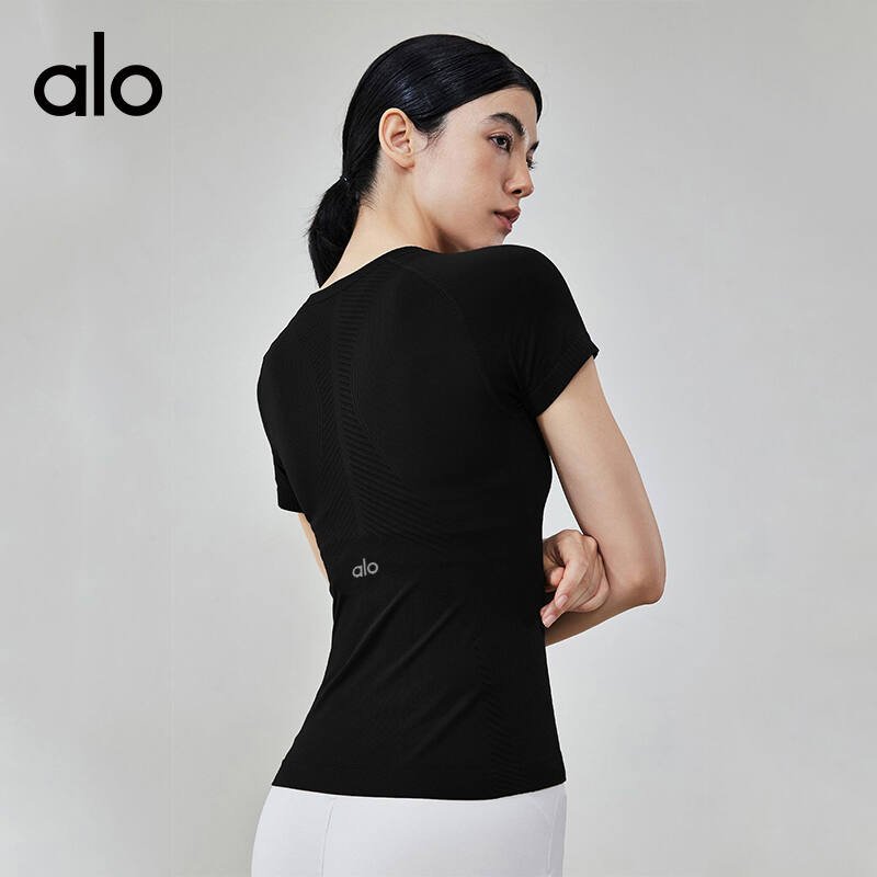 Alo t-shirt training mint green yoga