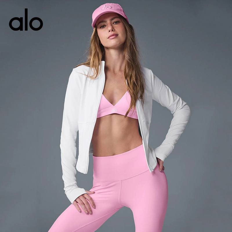 Alo jacket training white yoga