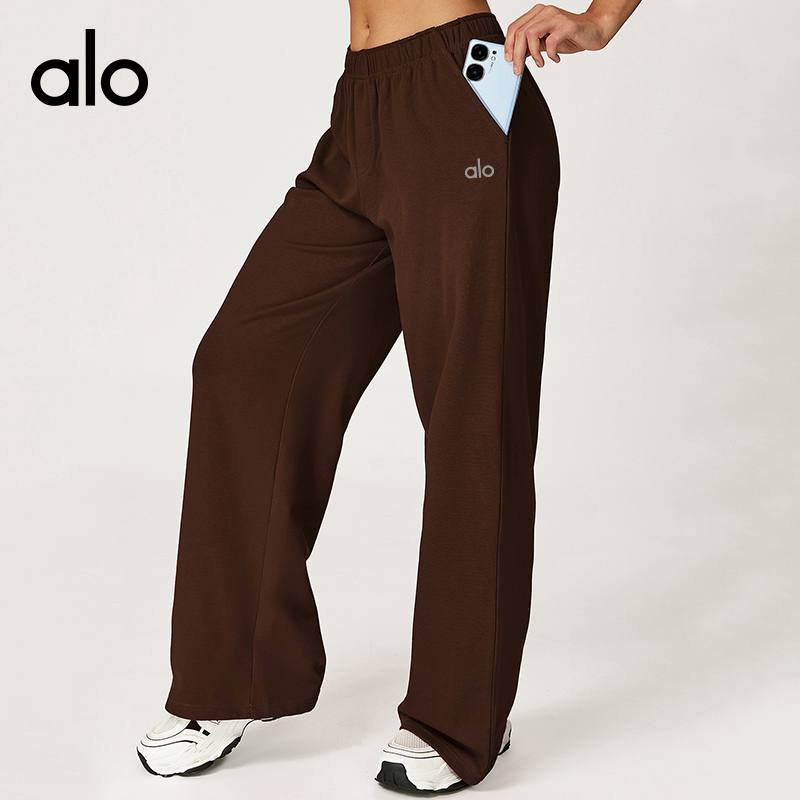 Alo leggings lounge burgundy yoga