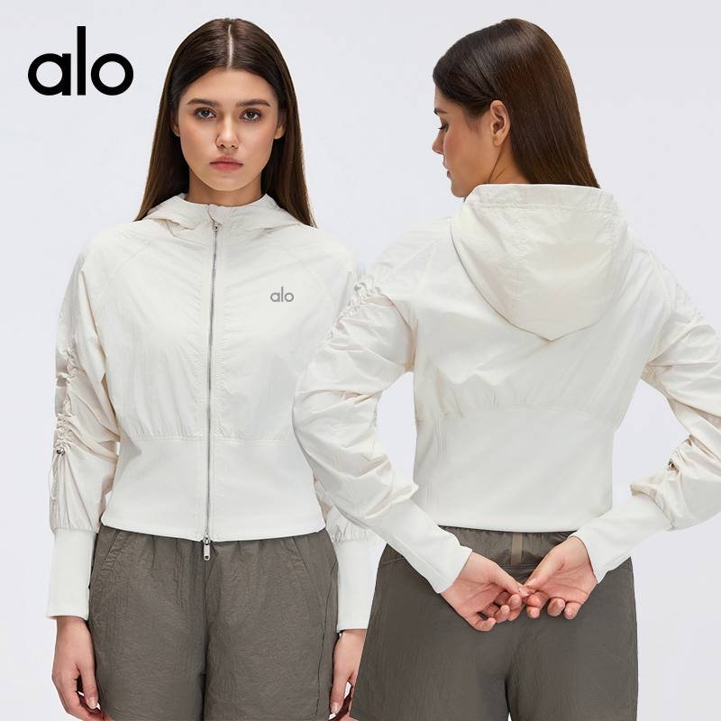 Alo jacket everyday white and black yoga