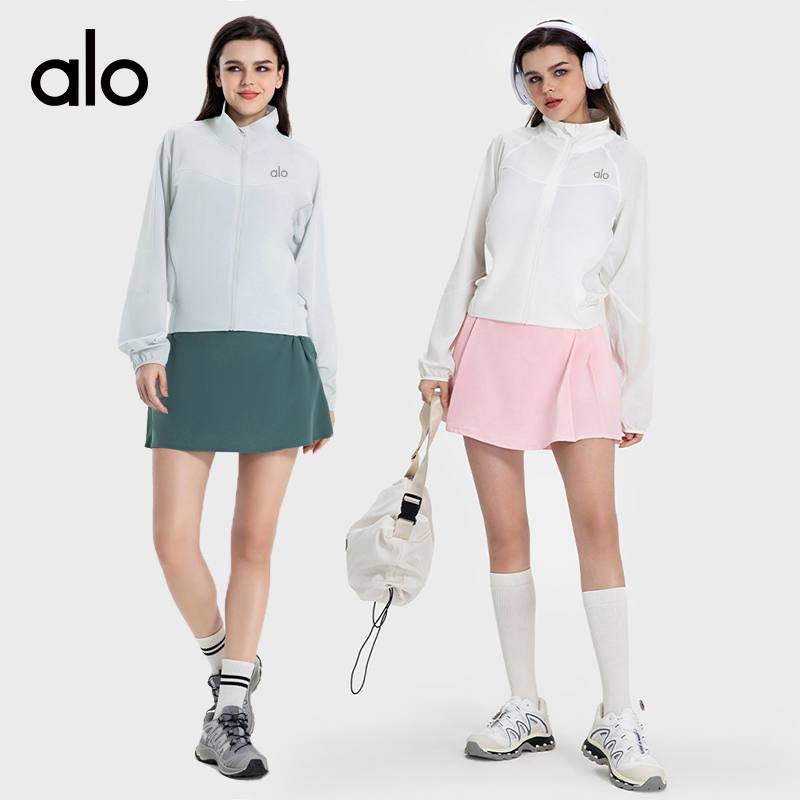 Alo jacket studio tan yoga