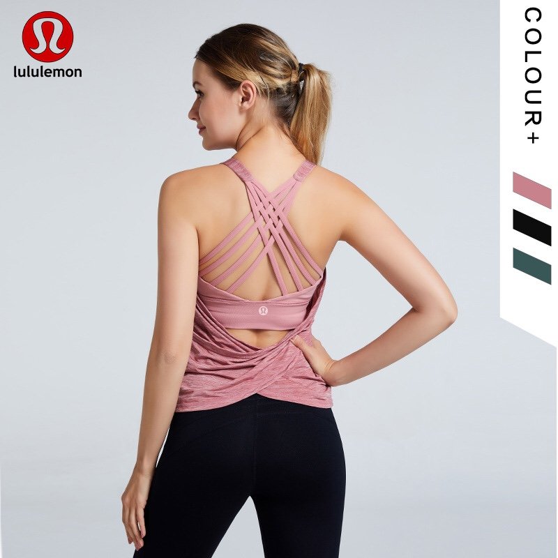 Lululemon tanque yoga negro