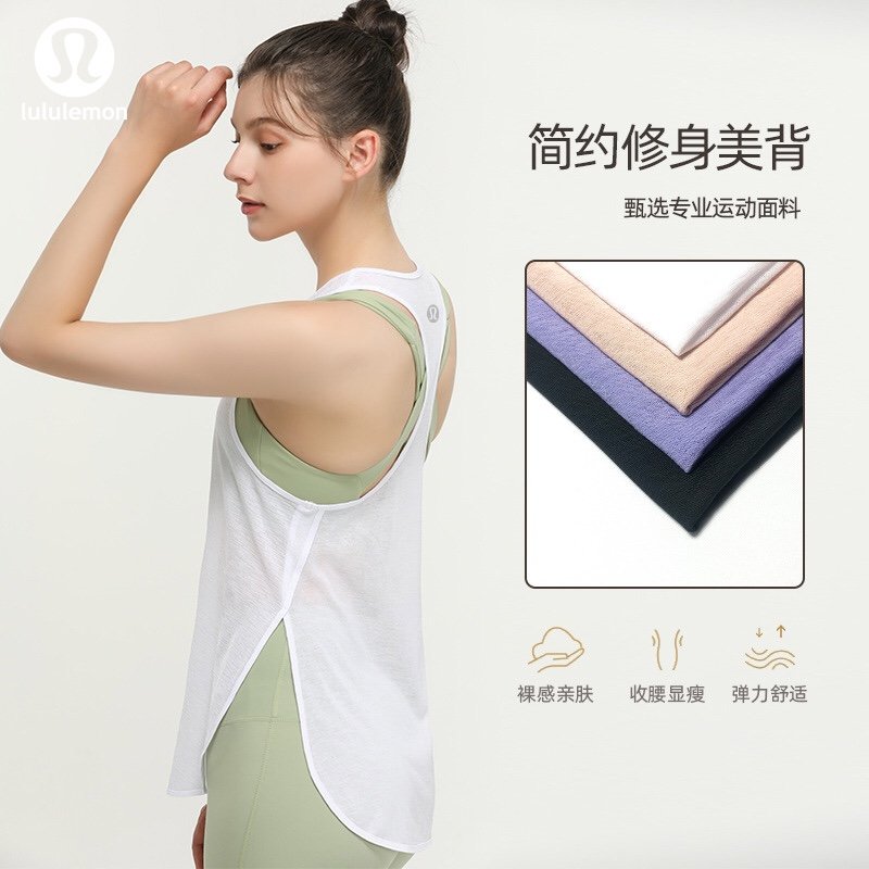 Lululemon tanque yoga negro