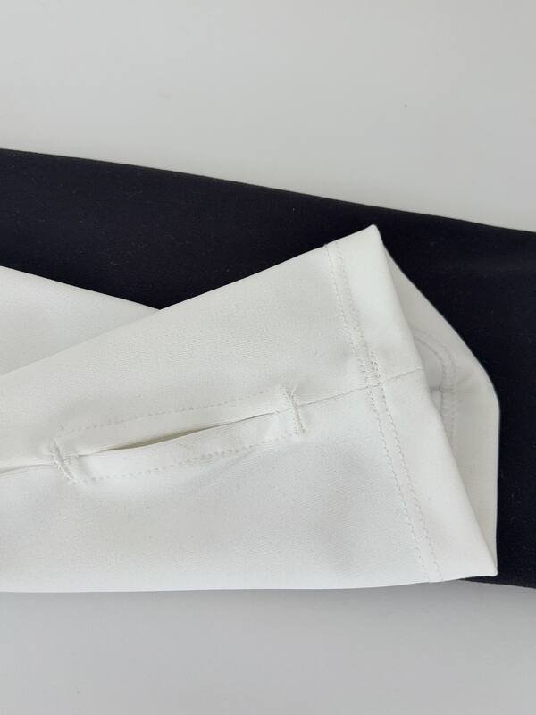 Alo studio a maniche lunghe bianco nero