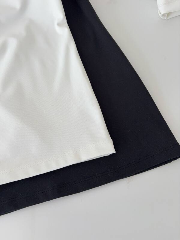 Alo studio a maniche lunghe bianco nero