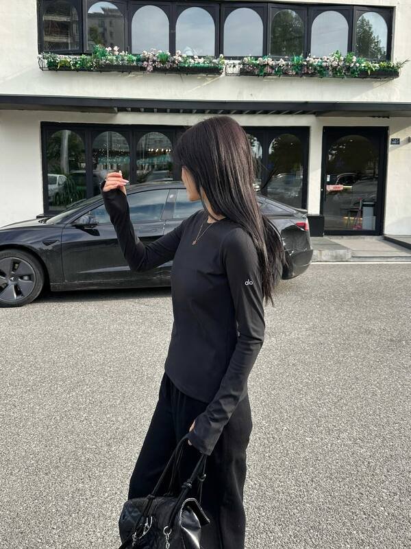Alo manica lunga tutti i giorni nero