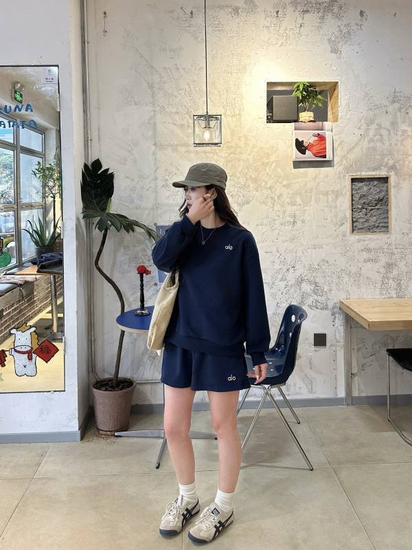 Pantaloncini Alo lounge blu navy