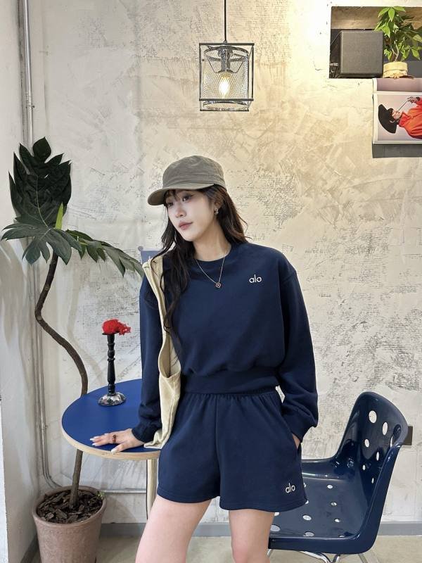 Pantaloncini Alo lounge blu navy