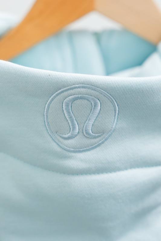 Lululemon Scuba jaqueta lounge azul claro