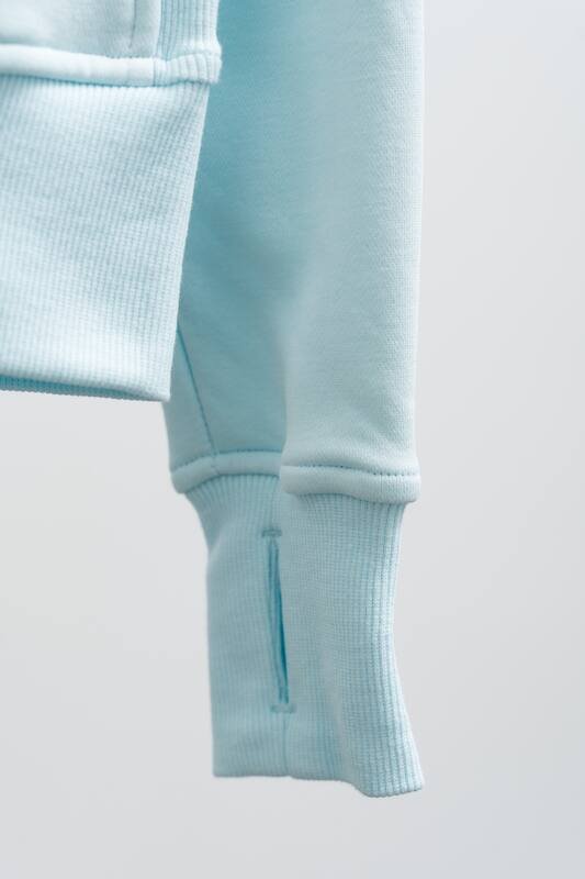 Lululemon Scuba jaqueta lounge azul claro